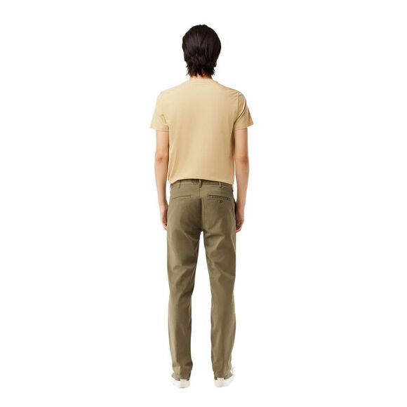 Lacoste Mens Cotton Stretch Slim Chinos / Green